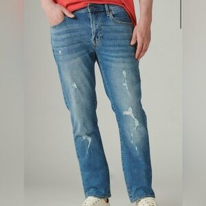 Lucky Brand 410 Athletic Straight Jeans 38x32